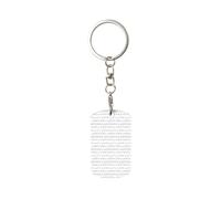 ERCgad Llavero rectangular de metal con estampado de alfabeto en lengua de señas, para uso diario, oficina, motocicleta