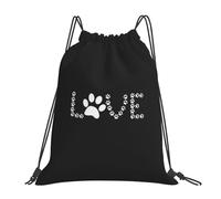 ERCgad Lover Dog Paw Print - Mochila ligera y plegable con cordón, reutilizable, portátil, para viajes