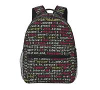 ERCgad Mochila de ocio versátil con código de programación programador, ligera, para viajes al aire libre, uso diario, accesorio