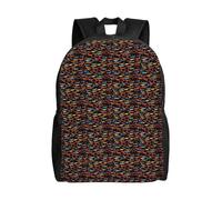 ERCgad Mochila ligera con estampado de perro salchicha con texto en inglés "I Love My Dog" para viajes, senderismo, oficina, trabajo al aire libre
