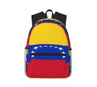 ERCgad Mochila unisex ligera y resistente al agua con estampado de bandera de Venezuela, para viajes, senderismo, uso diario