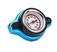 Erchineko Tapón de Radiador de Alta Presión con Indicador de Temperatura, | Tapa termostática para radiador a prueba de fugas, carcasa de aleación de aluminio para motocicleta, ATV, UTV, ajuste