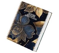 Erconsso Agenda semanal 2026 | Bloques grandes de flores con fechas | Calendario 2026 planificador mensual - para escuela, académico, profesor, estudiante, aula, oficina, trabajo, planificación