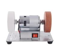 Erconsso Amoladora de mesa | Mini 100W silenciosa disco 7 cm - Pequeña herramienta afiladora y amoladora - Para Metal Madera DIY Artesanía y Joyería Pulido y Esmerilado Taller Doméstico