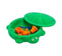 Erconsso Arenero Tortuga Para Escritorio | Caja De Con Tapa Y Juego De Herramientas - Juguetes De Para Alivio Del Estrés - Para Niños Y Niñas Exterior Interior Jardín Playa Patio Parque Área De Juegos