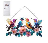 Erconsso Atrapaluces para Ventana - Colgante Acrílico Colorido 2D,De Pájaro De Treinta Centímetros - para Hogar, Pared, Dormitorio, Puerta, Jardín, Exterior, Fiesta Y