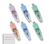 Erconsso Bolígrafos decorativos tipo prensa para niños, bolígrafos decorativos para álbumes de recortes, lápiz corrector divertido para el trabajo, tomar notas, enseñanza, papelería, escritorio