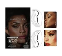 Erconsso Calcomanías para Delineado de Ojos - 6 Pares Duraderos Impermeables para Fiestas - Maquillaje De Calcomanías Para El Rostro | Para Navidad Fiestas Festival Actuación Viaje Otoño Fogatas