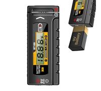 Erconsso Comprobador de Baterías Pequeñas - Comprobador De Baterías Doméstico - Probador Analizador Con Pantalla Digital Para Diagnóstico De Equipos AA AAA C D 9V Pila Botón - Probador para Hogar y