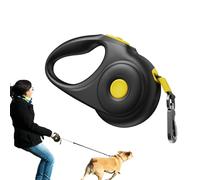 Erconsso Correa Retráctil para Perros - Cuerda Extensible para Cachorros con Bloqueo Semiautomático - Equipo De Seguridad con Parada Instantánea para Razas hasta 75 Kg En Carreras Jardines Y