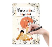 Erconsso Cuaderno De Contraseñas - Libreta Portátil Para Direcciones - Organizador De Contraseñas Web Para Cuentas De Juegos