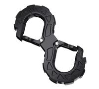 Erconsso Gancho de Remolque - Grillete De Remolque En Forma De S De 3/8 Pulgada Para Rescate | Gancho De Enganche Para Cabrestante De Herramienta De Recuperación Con Capacidad De 15000