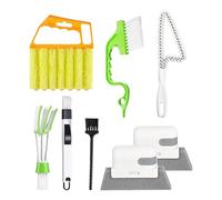 Erconsso Herramienta de limpieza de ventanas, juego de limpiador portátil profesional, herramienta de limpieza de costuras de pista, para mantenimiento de cocina, uso diario, hogar, baño, higiene