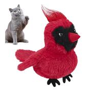 Erconsso Juguete de Pájaro para Gatos - Juguete Interactivo De Ave para Gatos | con Alas Batientes Y Entretenimiento Eléctrico De Peluche para Mascotas | Estimulación Mental