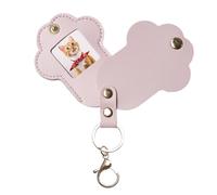 Erconsso Llavero Portapelos para Gatos - Llaveros Recuerdo para Mascotas Porta Pelo De Gato,Organizador en Forma de Pata de Cuero Sintético con Compartimento para Foto para Mochila Bolso