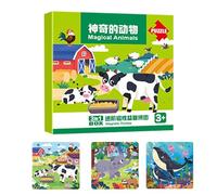 Erconsso Magnético, Libro Puzzle Juguetes Bebé Actividades Educativas, Juegos Viaje Magnéticos Niños Niñas 2-6 Años, Regalo Cumpleaños Viajes Coche Avión Desarrollo Infantil