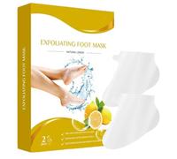 Erconsso Máscara Exfoliante Pies,2 Pares Exfoliante Pies - Eliminador Piel Muerta Callos para Mujeres Hombres Uso Noche Viaje Rutina Diaria