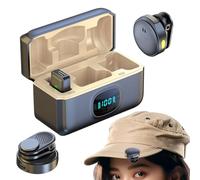 Erconsso rófono De Solapa Inalámbrico | Compacto para Grabación De Audio,Cancelación de Ruido Altavoz Portátil para Cantar Vloggear Música Grabar Medios Redes Transmisiones En