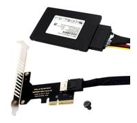 Erconsso Tarjeta Pcie externa, placa extensora Pcie - Accesorios de computadora versátiles de doble puerto de alta velocidad para transmisión de datos en el lugar de trabajo, placa base de ancho de