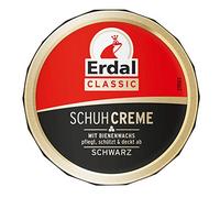 Erdal Crema para zapatos Erdal Dose Classic de 75 ml con cera de abeja negra con aceites nutritivos, cuida, protege y refresca el color, 1 paquete de 1 x 75 ml negro
