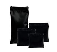 Erebloom Pouchic, Erebloom Leather Pouch, Pouchic - Personalized Snap Closure Leather Organizer Pouch, Zipless Self-Sealing Cosmetic Bag, for Classified Storage Small Items (Black)