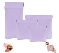 Erebloom Pouchic Leather Pouch, Erebloom Leather Pouch, Pouchic - Personalized Snap Closure Leathers Organizer Pouch, Suitable for Shopping and Traveling (4PCS-G)