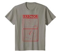 Erector Modelo Construcción Camión Elevador Piezas Retro Niños Camiseta