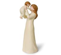 Eremaoy New Mom Gifts - Figura de madre e hijo de 7 pulgadas, estatua de resina pintada a mano para madres primerizas, regalos de cumpleaños de adopción de baby shower