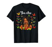 Eres Afroamericano Cristiano Negro Mujeres Juneteenth Camiseta