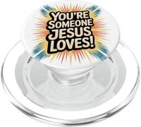 Eres alguien que Jesús ama PopSockets PopGrip para MagSafe