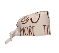 Eres amado Romanos 5 8 Gorro quirúrgico con banda para el sudor, ajustable, unisex, para mujeres, gorro con lazo, gorros quirúrgicos de enfermera