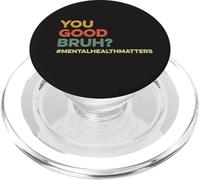 ¿Eres Bueno Bruh? Therapy Día Mundial de la Salud Mental Fan del Cuidado Personal PopSockets PopGrip para MagSafe