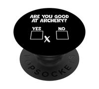¿Eres bueno en tiro con arco Bowman Target Archer Bowhunting PopSockets PopGrip Adhesivo