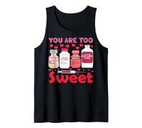 Eres Demasiado Dulce Enfermera Graciosa Valentín Camiseta sin Mangas