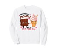 Eres el Brownie de mi Helado, Linda Comida Sudadera