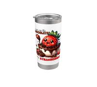 Eres el chocolate de mis fresas Vaso térmico de acero inoxidable de doble pared