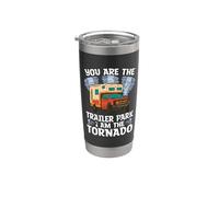 Eres el Trailer Park Entusiasta del tiempo Amantes Tornados Vaso térmico de acero inoxidable de doble pared