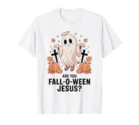¿Eres Fall-O-Ween Jesus Ghost Fall Christian Pumpkin Retro? Camiseta