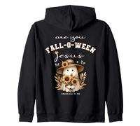 ¿Eres Falloween Jesús Cristiano Halloween Girasol Fantasma Sudadera con Capucha