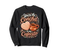 Eres la Concha A Mi Cafecito Pan Dulce Juego de Palabras de pastelería Mexicana Sudadera