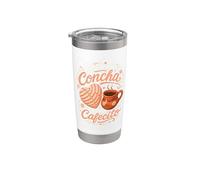 Eres la Concha A Mi Cafecito Pan Dulce Juego de palabras de pastelería mexicana Vaso térmico de acero inoxidable de doble pared