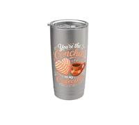Eres la Concha A Mi Cafecito Pan Dulce Juego de palabras de pastelería mexicana Vaso térmico de acero inoxidable de doble pared