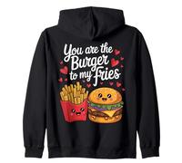 Eres la hamburguesa de mis papas fritas - Comida divertida Sudadera con Capucha