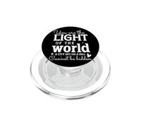 Eres la LUZ del Mundo, una Ciudad EN UNA Colina PopSockets PopGrip para MagSafe