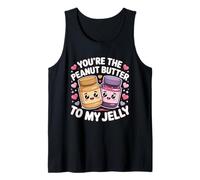 Eres la Mantequilla de maní para mi Jalea él y Ella San Valentín Camiseta sin Mangas