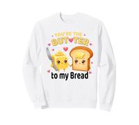 Eres la Mantequilla de mi Pan Pareja Kawaii Sudadera