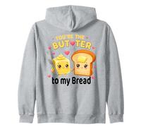 Eres la Mantequilla de mi Pan Pareja Kawaii Sudadera con Capucha