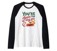 Eres la manzana de mi pastel lindo dicho Camiseta Manga Raglan
