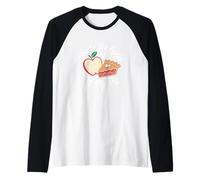 Eres la Manzana de mi Pastel Otoño Recolección de Manzanas Camiseta Manga Raglan