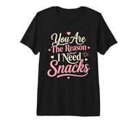 Eres La Razón Snacks Amor Divertido Parejas Camiseta Premium